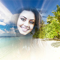 Photo effect - Sunny exotic beach