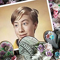 Photo effect - Among handmade hearts