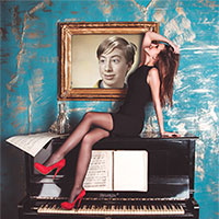 Photo effect - Lady on the piano