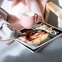 Photo effect - Magazine on the sofa