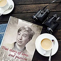 Photo effect - Reading book on seaside