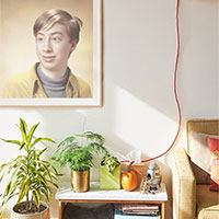 Photo effect - Warm colors in interior