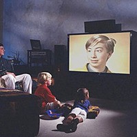 Photo effect - Watching TV
