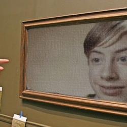 Photo effect - Your portrait on the canvas