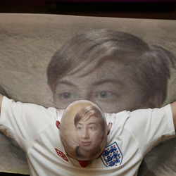 Photo effect - Football fan always believes
