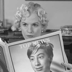 Photo effect - Reading journal in in 1950s