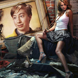 Photo effect - Jessica Alba and mess of things