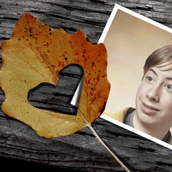 Photo effect - Postcard. I love Autumn