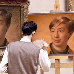 Photo effect - Restoration of the old painting