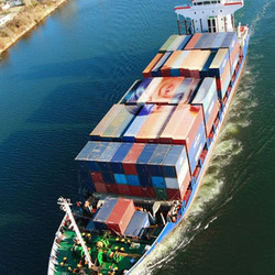 Photo effect - Transport ship at anchorage