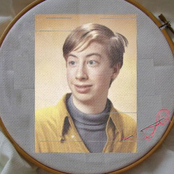 Photo effect - Stitched by hands with love