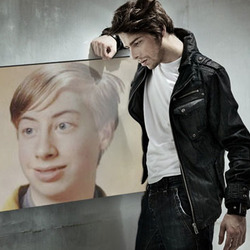Photo effect - A little sadness in man's look
