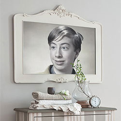 Photo effect - Classical wooden frame for photo