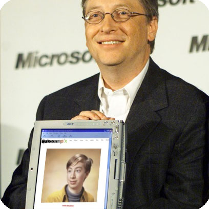 Photo effect - Presentation of Bill Gates 