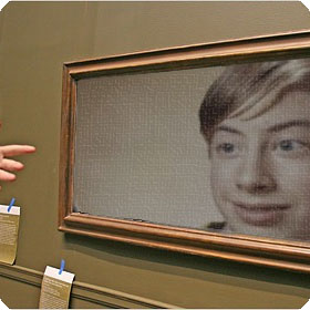 Photo effect - Your portrait on the canvas