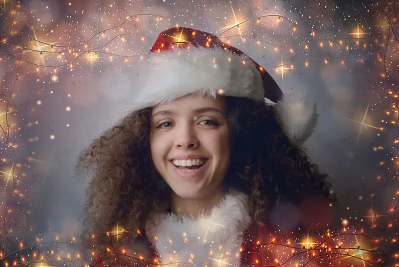 Photo effect - Christmas magic lights