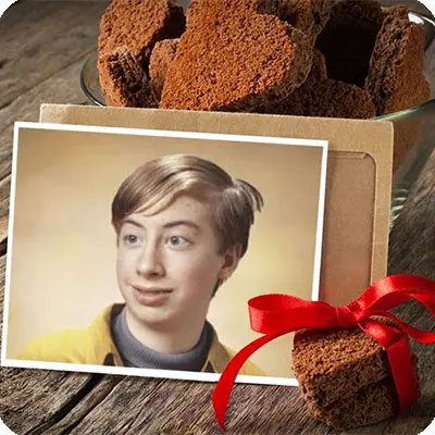 Photo effect - Cookies in a shape of heart