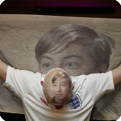 Photo effect - Football fan always believes
