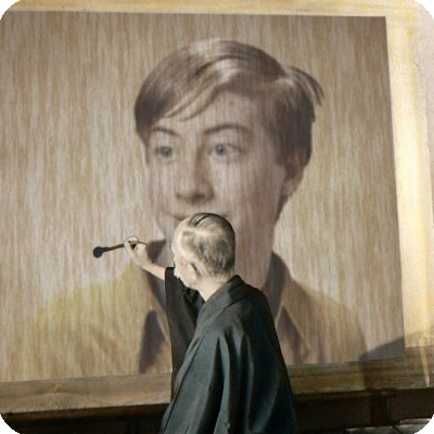 Photo effect - Precise touches of japanese painter
