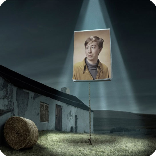 Photo effect - Carefully. Light from above