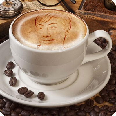 Photo effect - Luxurious texture of cappuccino