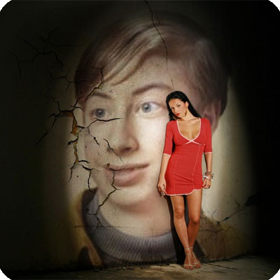 Photo effect - Mysterious attractive girl