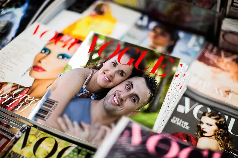 Photo effect - On the cover of Vogue magazine