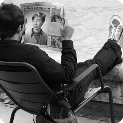Photo effect - In the headlines of newspaper