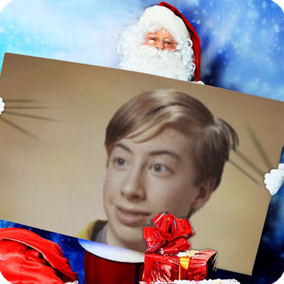 Photo effect - Santa has a present for you
