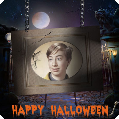 Photo effect - Scary? It's Halloween!