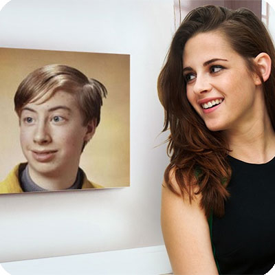 Photo effect - Smile of Kristen Stewart