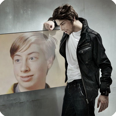Photo effect - A little sadness in man's look