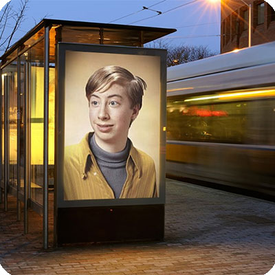 Photo effect - Train passing the station