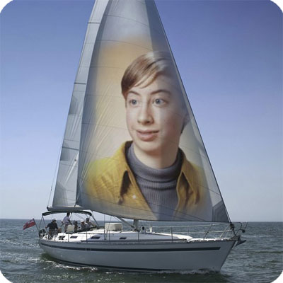 Photo effect - Travel by sailing on yacht